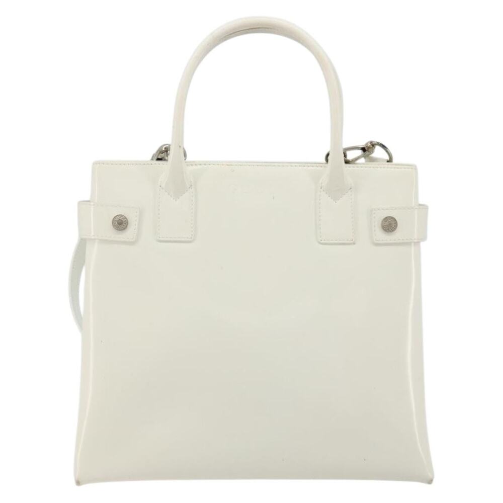 Gucci Patent Leather Dionysus Tote Bag White